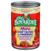 Chef Boyardee Mini Beef Ravioli & Meatballs - 15 Ounce