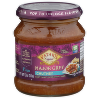 Patak's Major Grey Sweet Mango Preserve With Ginger The Original Chutney - 12 Ounce