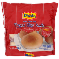 Rhodes Bake N Serv Texas Size Rolls Frozen Dough - 2 Ounce - 24 Count