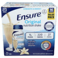 BROOKSHIRE'S Ensure Vanilla Reclosable Btl 16 - 8 Fluid Ounce - 16 Count