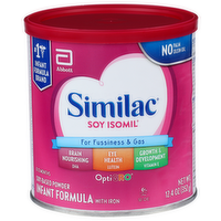 Similac Infant Formula with Iron, Soy-Based, Birth-12 Months - 12.4 Ounce