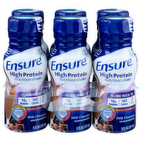 Ensure High Protein Milk Chocolate Nutrition Shake - 8 Fluid Ounce - 6 Count