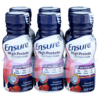 Ensure High Protein Strawberry Nutrition Shake - 8 Fluid Ounce - 6 Count