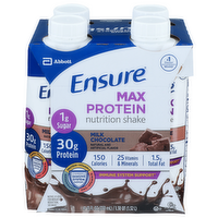 Ensure Max Protein Milk Chocolate Nutrition Shake - 2.75 Fluid Ounce - 4 Count