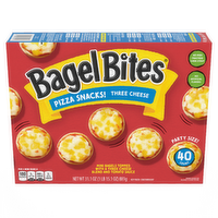 Bagel Bites Three Cheese Mini Pizza Frozen Snacks, Box - 40 Count