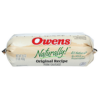 Owens Naturally! Original Recipe Pork Sausage - 16 Ounce