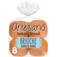 Artesano Brioche Buns - 16 Fluid Ounce