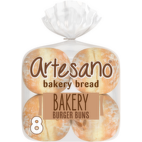 Artesano White Bakery Buns - 19 Fluid Ounce