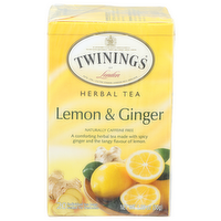 Twinings Of London Lemon & Ginger Herbal Tea - 0.053 Ounce - 20 Count
