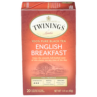 Twinings Of London Black Tea English Breakfast - 0.071 Ounce - 20 Count