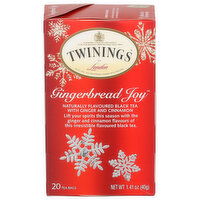 TWININGS OF LONDON Black Tea Gingerbread Joy - 0.071 Ounce - 20 Count