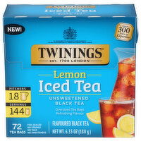 TWININGS OF LONDON Lemon Tea Bag Black Iced - 0.088 Ounce - 72 Count