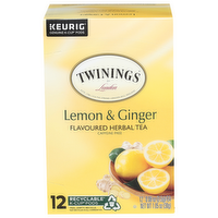 Twinings Of London Herbal Tea K-Cup Lemon Ginger - 0.088 Ounce - 12 Count