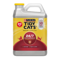Purina Tidy Cats Clumping Cat Litter, 24/7 Performance Multi Litter - 20 Pound