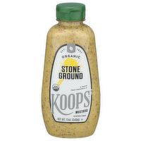 KOOPS' Mustard Aroma Organic Stone Ground Bold Course Koops - 12 Ounce