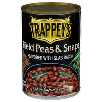 Trappey's Flavored With Slab Bacon Field Peas & Snaps - 15.5 Ounce