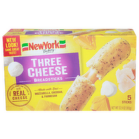 New York Bakery Real Cheese Three Breadsticks - 2.58 Ounce - 5 Count