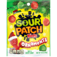 SOUR PATCH KIDS Assorted Ornaments Soft & Chewy Holiday Candy - 5 Ounce