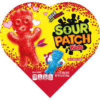 SOUR PATCH KIDS Assorted Soft & Chewy Valentines Day Candy, Heart Shaped Box - 6.8 Ounce