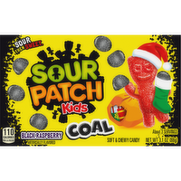 SOUR PATCH KIDS Black Raspberry Coal Soft & Chewy Holiday Candy - 3.1 Ounce