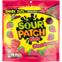 Sour Patch Kids Candy, Soft & Chewy, Strawberry, Share Size - 12 Ounce