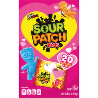 Sour Patch Kids Sour Patch Kids Assorted Soft & Chewy Valentines Day Candy, 20 Snack Packs - 8.8 Ounce