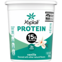 Yoplait Protein Yogurt Cultured Dairy Snack, Vanilla Flavored, Tub - 30 Ounce