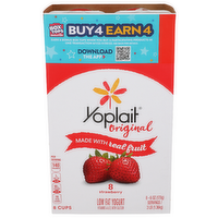 Yoplait Original Strawberry Yogurt Low Fat - 6 Ounce - 8 Count