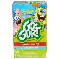 Yoplait Go Gurt Strawberry Splash Cool Cotton Candy - 0.125 Ounce - 16 Count