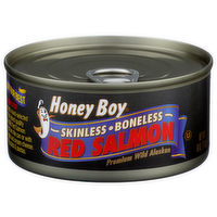 Honey Boy Skinless • Boneless Red Salmon - 6 Ounce