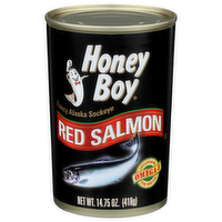 Honey Boy Fancy Alaska Sockeye Red Salmon - 14.75 Ounce