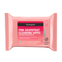 Neutrogena Oil-Free Cleansing Wipes Pink Grapefruit - 25 Count