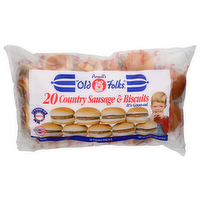 PURNELL'S OLD FOLKS Country Sausage & Biscuits - 3 Ounce - 10 Count