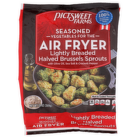 Pictsweet Farms Lightly Breaded Halved Brussels Sprouts With Olive Oil, Sea Salt & Cracked Pepper Seasoned Vegetables For The Air Fryer - 13 Ounce