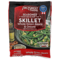 Pictsweet Farms Whole Green Beans & Onions Seasoned Vegetables For The Skillet - 14 Ounce