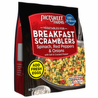 Pictsweet Farms Breakfast Scramblers, Spinach, Red Peppers & Onions - 14 Ounce