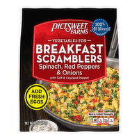 Pictsweet Farms Breakfast Scramblers, Spinach, Red Peppers & Onions - 14 Ounce
