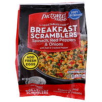 Pictsweet Farms Breakfast Scramblers, Spinach, Red Peppers & Onions - 14 Ounce
