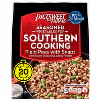 Pictsweet Farms Field Peas With Snaps, Seasoned - 16 Ounce