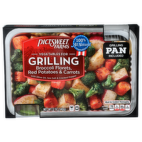 Pictsweet Farms Broccoli Florets, Red Potatoes & Carrots Vegetables For Grilling - 12 Ounce