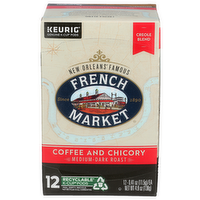 French Market Medium-Dark Roast Keurig Genuine K-Cup Pods Coffee And Chicory - 0.408 Ounce - 12 Count