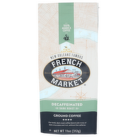 French Market Dark Roast Decaffeinated Ground Coffee - 11 Ounce