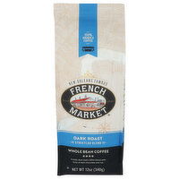 French Market Coffee Dark Roast Whole Bean Bag St. Charles Blend - 12 Ounce