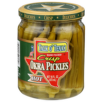 Talk O' Texas Hot Crisp Okra Pickles - 16 Fluid Ounce