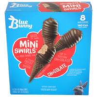 Blue Bunny Chocolate Mini Swirls Frozen Dairy Dessert - 2.25 Fluid Ounce - 8 Count