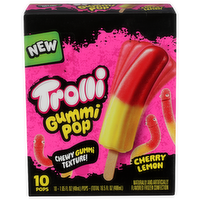 TROLLI GUMMI POPS Cherry & Lemon Pop - 1.65 Fluid Ounce - 10 Count