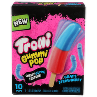 TROLLI GUMMI POPS Grape & Strawberry Pop - 1.65 Fluid Ounce - 10 Count