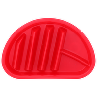 Arrow Plastic Mfg. Co. Red Fiesta Taco Plate - 1 Each