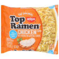 Nissin Top Ramen Chicken Flavor The Original Noodle Soup - 3 Ounce