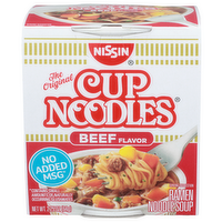 Nissin Cup Noodles Beef Flavor Ramen Noodle Soup - 2.25 Ounce